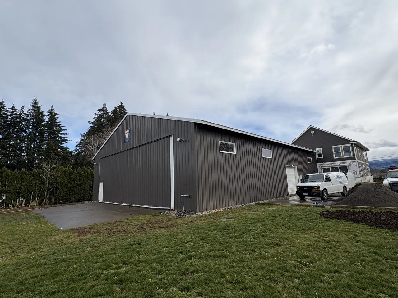 60×80 Metal Roof Replacement — Hood River, Oregon — finished building