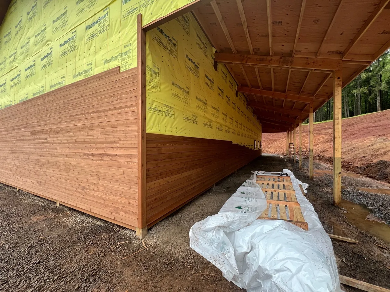 Multi-Building Equestrian Campus — Yamhill County, Oregon during construction
